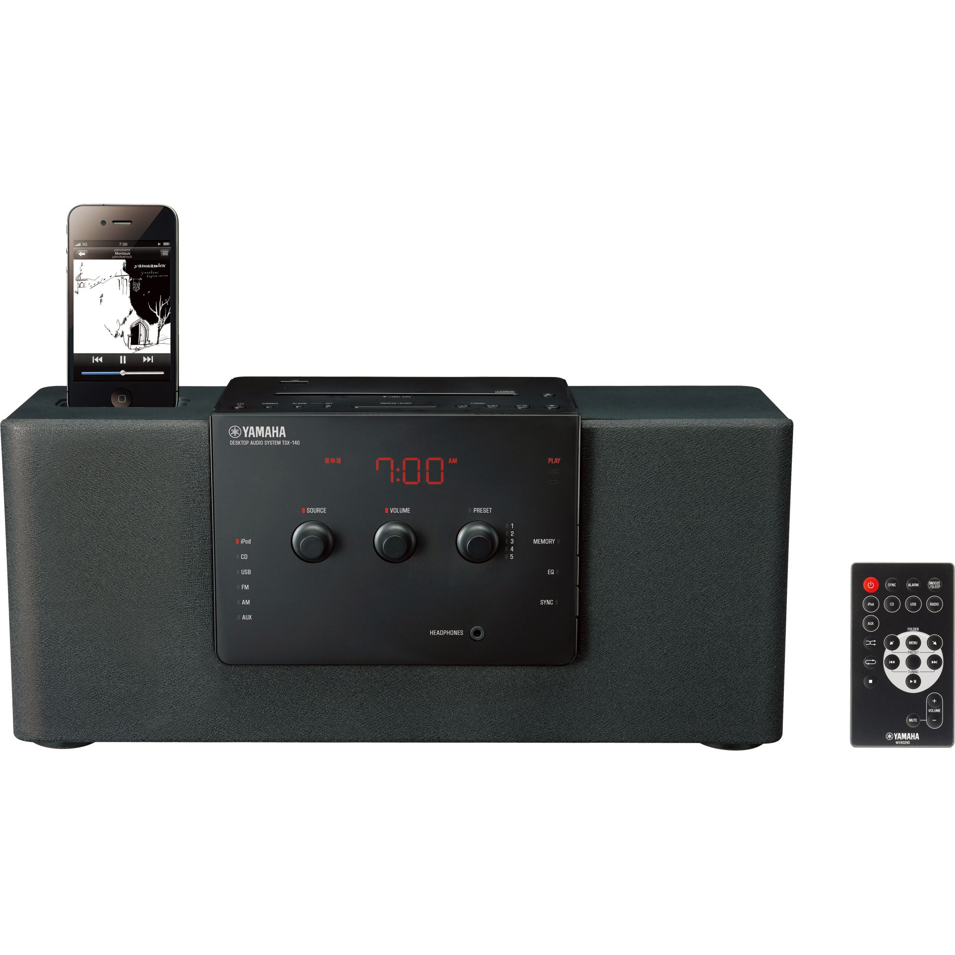YAMAHA 41-74 YAMAHA TSX-140 デスクトップオーディオシステム ブリック　iPod Dock CD USB FM AMラジオ　スピーカー