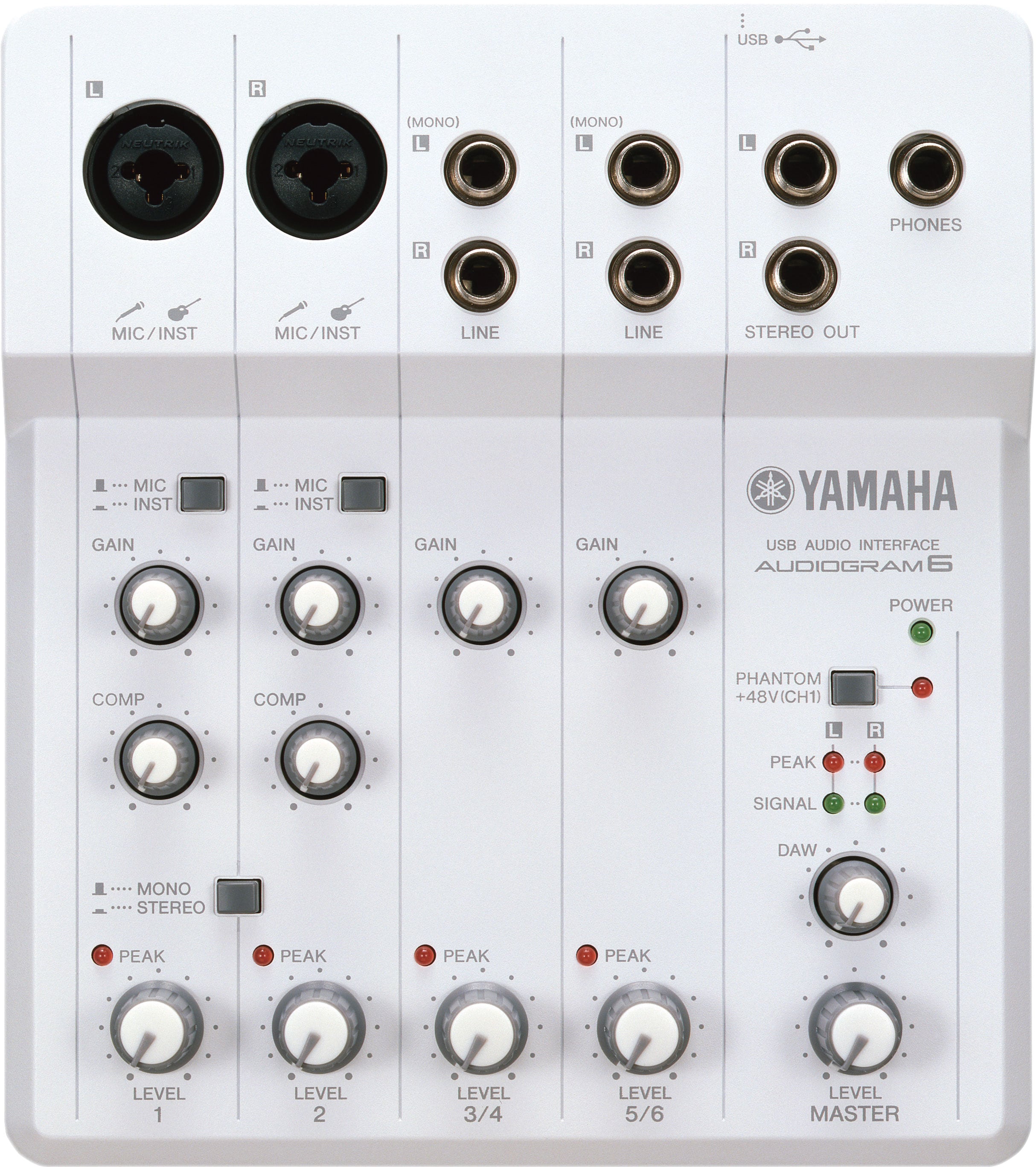 ヤマハ | AUDIOGRAM6 - AUDIOインターフェース／MIDIインターフェース