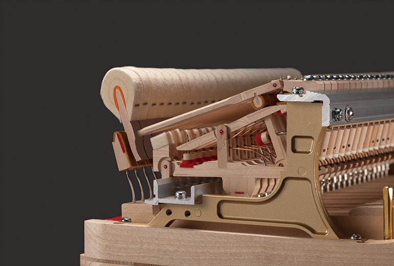 最適化された鍵盤アクションの特長画像