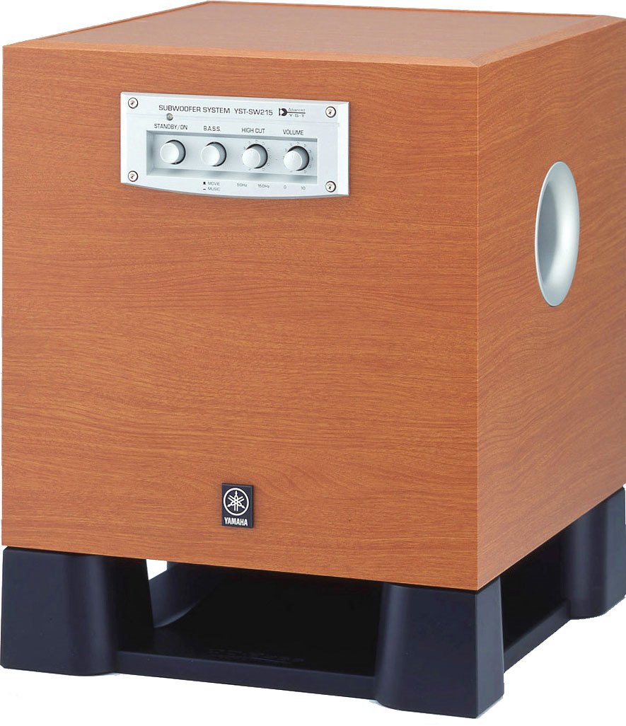 【美品】YAMAHA YST-SW215サブウーファー 木目 キューブ型　希少！ 希少 良品 YAMAHA YST-SW215 サブウーファー 木目 キューブ型 - メルカリ