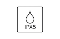 JIS防水保護等級IPX5相当の生活防水アイコン画像
