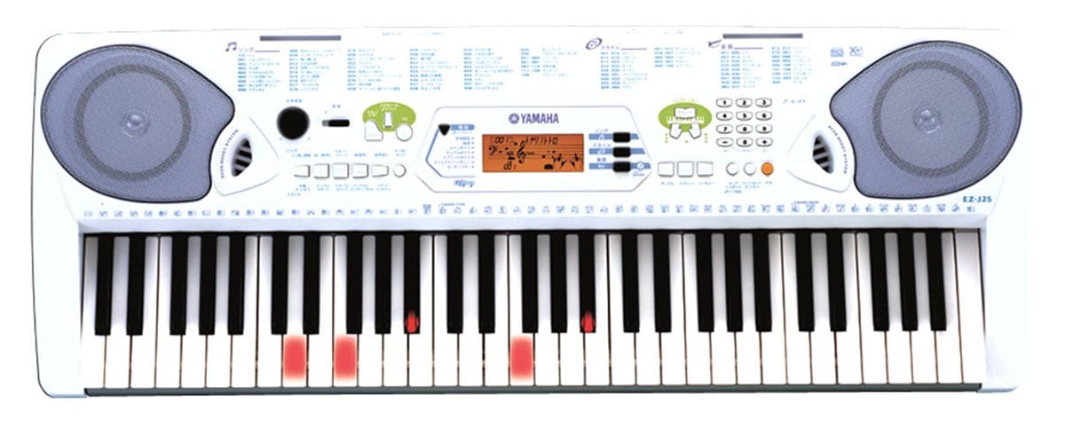 キーボード【美品】【脚付き・椅子付き】YAMAHA ヤマハ 電子キーボード EZ-J25 - 電子ピアノ