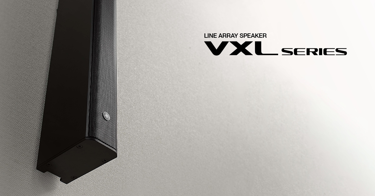“VXL Series” Ultraslim Line Array Deliver Refined sound while Blending