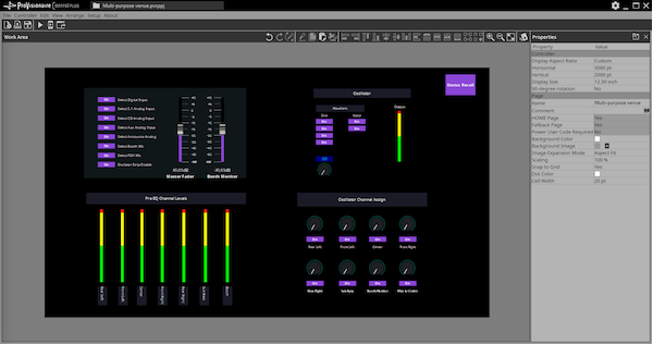 Yamaha ProVisionaire: Application Examples: Multi-purpose venue: ProVisionaire Control PLUS