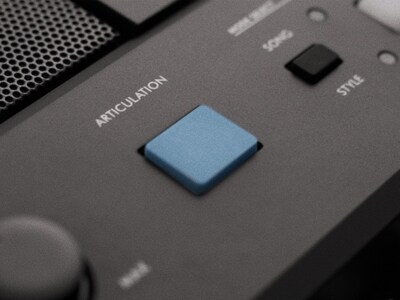 PSR-E483のアーティキュレーションボタンの特徴を紹介する画像