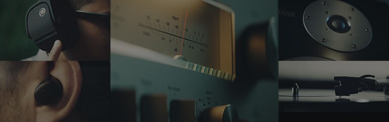 True Soundイメージ画像（ヘッドホン・イヤホン・アンプ・スピーカー・ターンテーブル）
