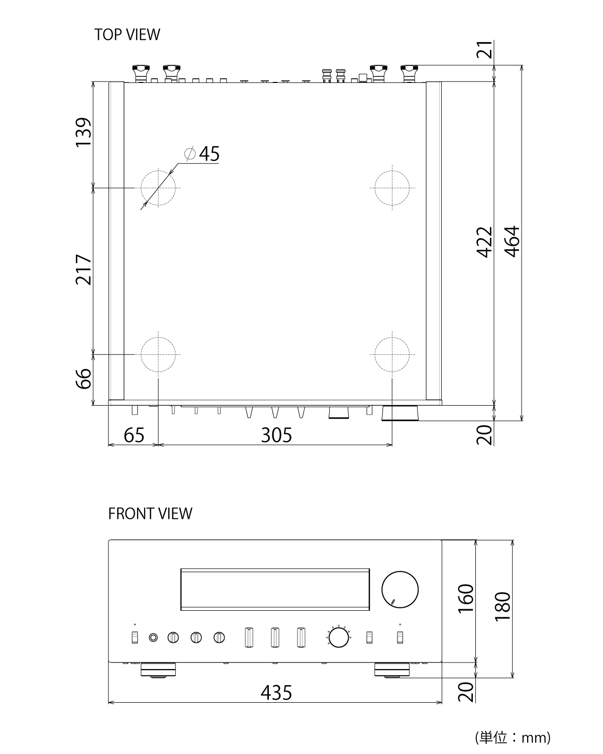 A-S3200本体寸法図