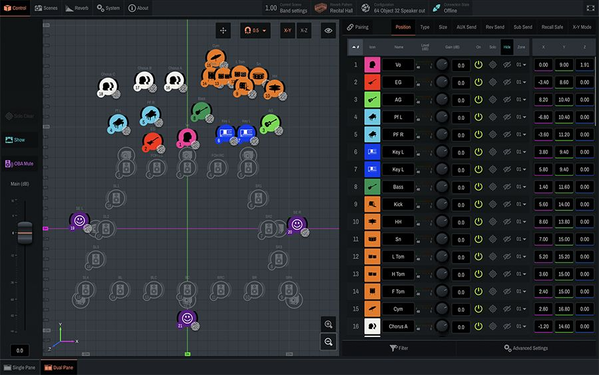 Yamaha Sound xR Image: Spatial Mixing with AFC Image Controller
