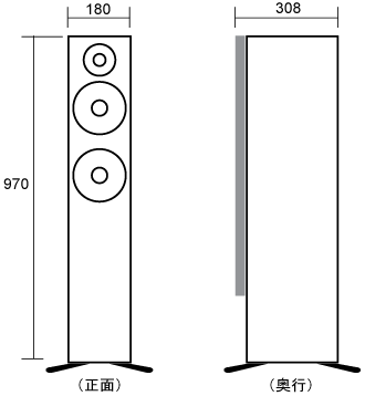 NS-325F本体寸法図