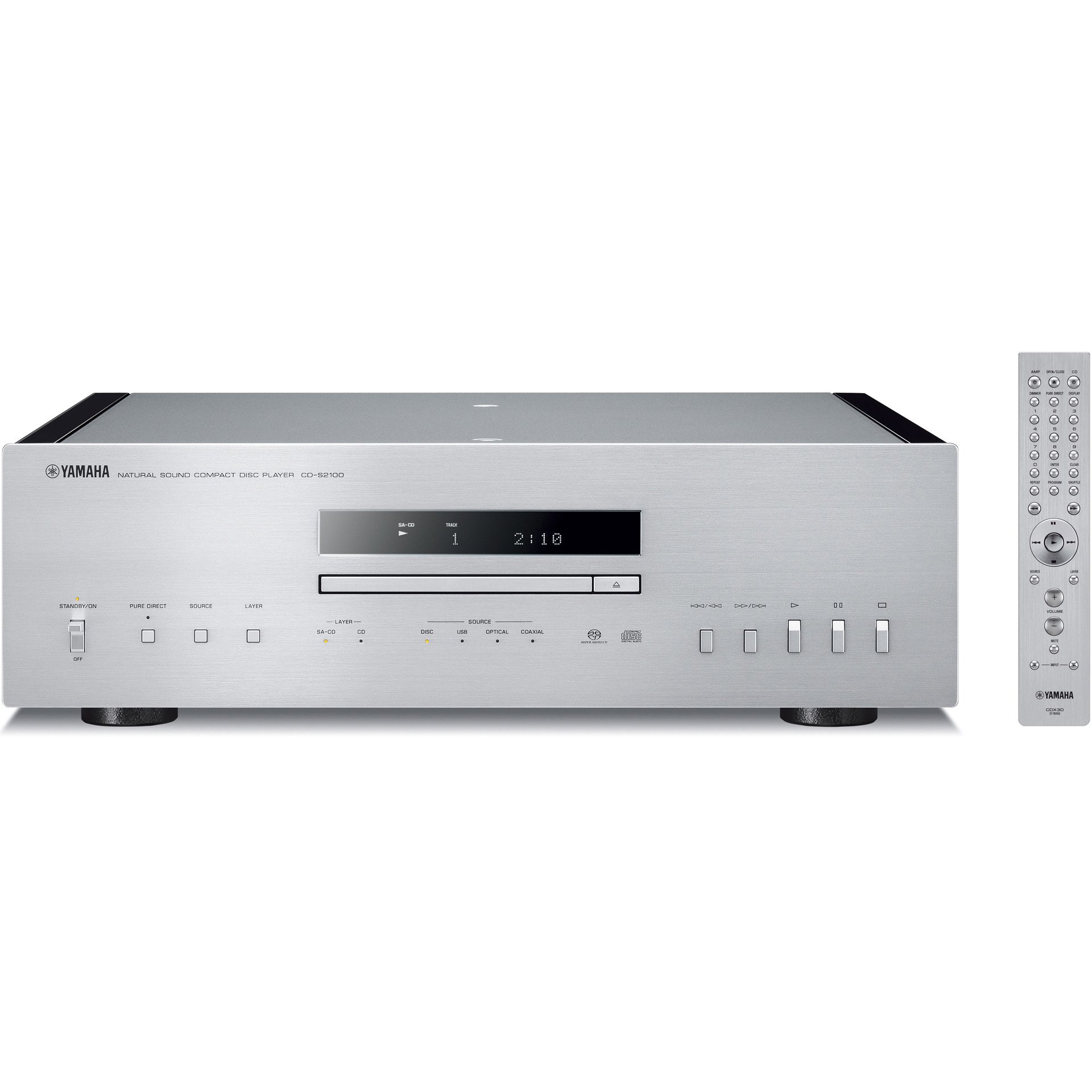 ヤマハ | CD-S2100 - HiFiコンポーネント - 本体寸法図