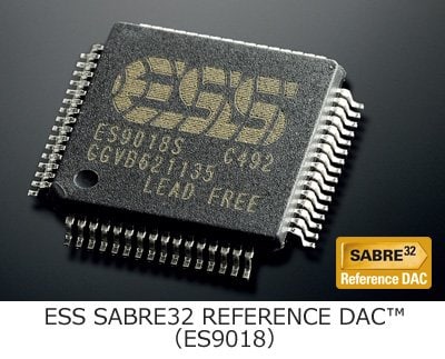 ESS社製32bit D/Aコンバーター 「SABRE32 REFERENCE DAC™」（ES9018）
