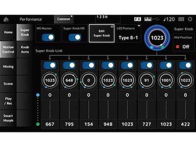 SuperKnobのパラメーター画面の画像