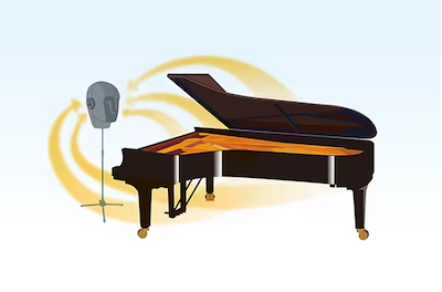 ヘッドホン使用時も自然なピアノサウンド
