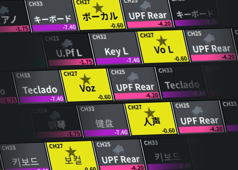 多言語チャンネル名表示