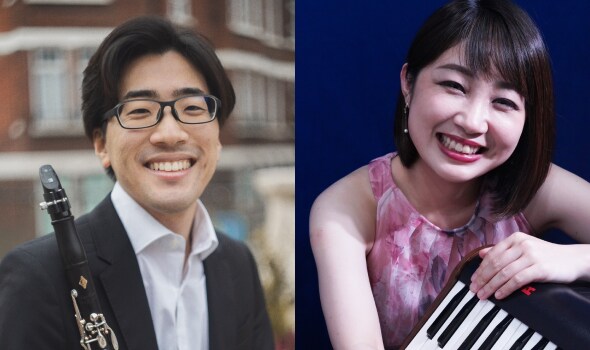 左:久保田智巳 右:小澤佳永(ピアノ)