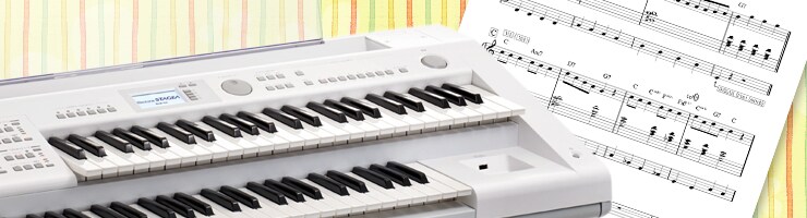 ヤマハ | STAGEA ELB-02 レジストレーションメニューで弾けるフリースコア