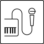 マイク入力端子アイコン