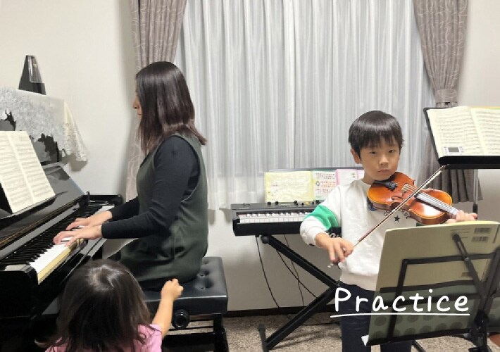 [Practice]母と子練習風景