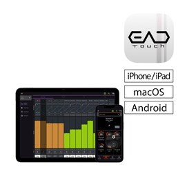 EAD Touchアプリのアイコンと対応端末の操作画面