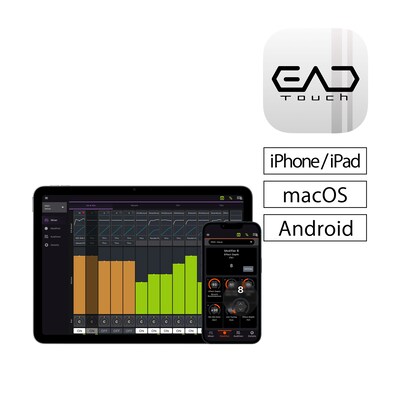 EAD Touchアプリのアイコンと対応端末の操作画面
