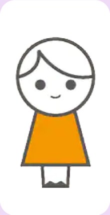 分数サイズ4/4こどもイラスト