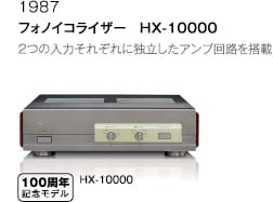 1987 - フォノイコライザー　HX-10000 2つの入力それぞれに独立したアンプ回路を搭載