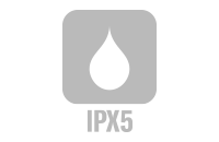 JIS防水保護等級IPX5相当の生活防水アイコン画像