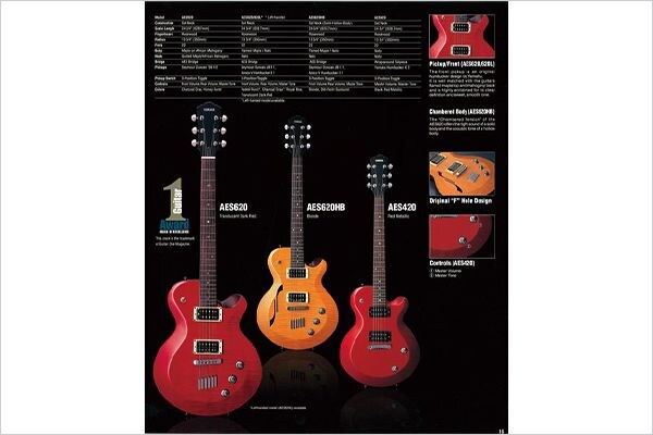 エレキギター AES620