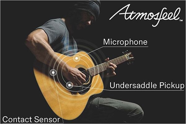 ピックアップシステム ギター本来の自然なサウンドを再現するAtmosfeel™