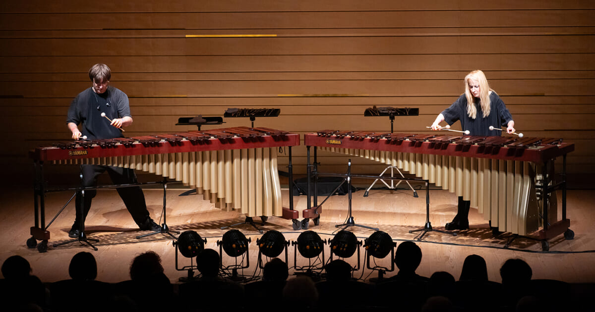 マリンバの魔術師２人、幻想的なリメイクと交響劇／Lucid Duo Marimba duo Concert "Marimba Journey" & "Sonic Synergy"